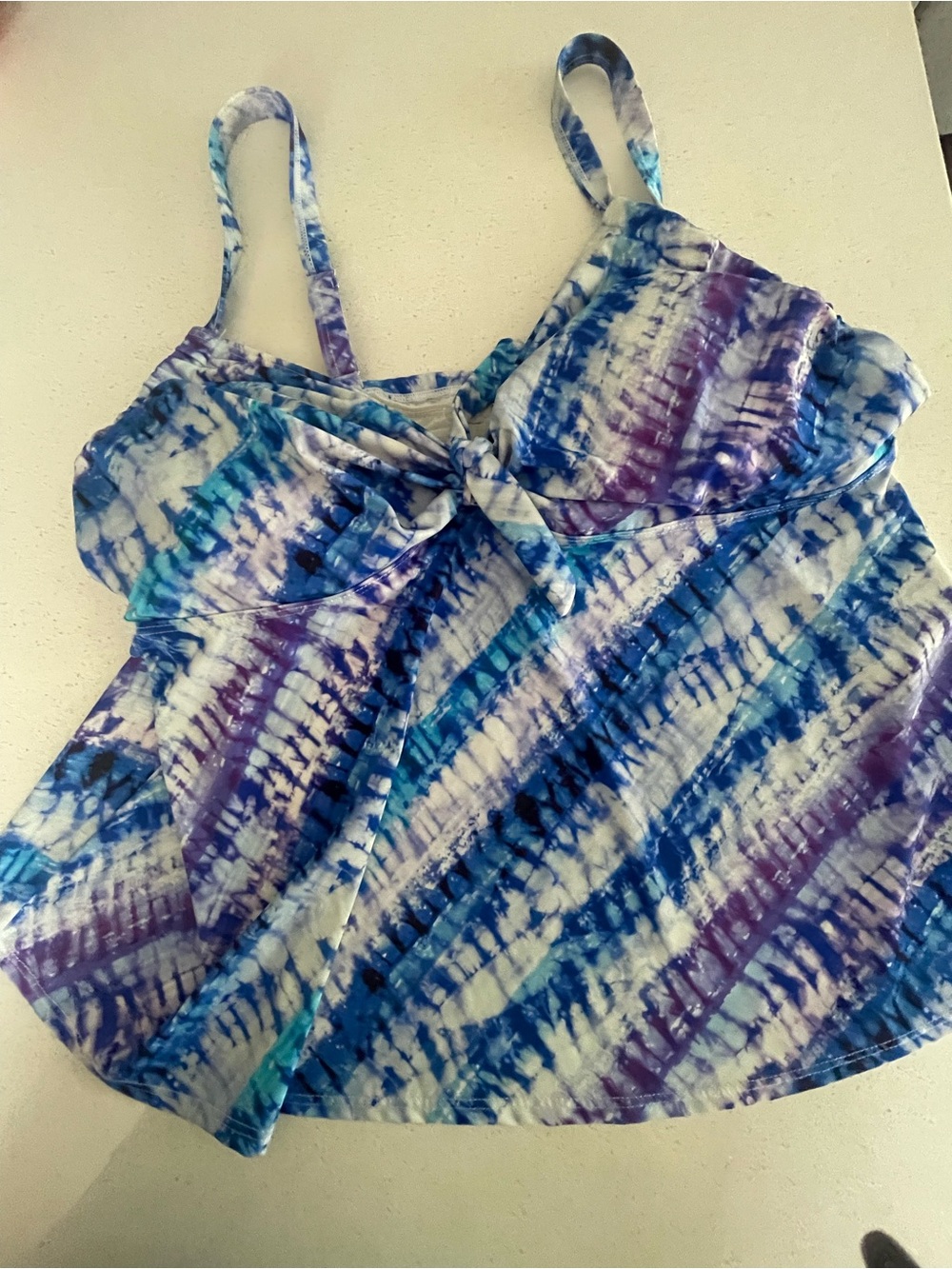 Tie-Dye Blue & Purple Women's Tankini